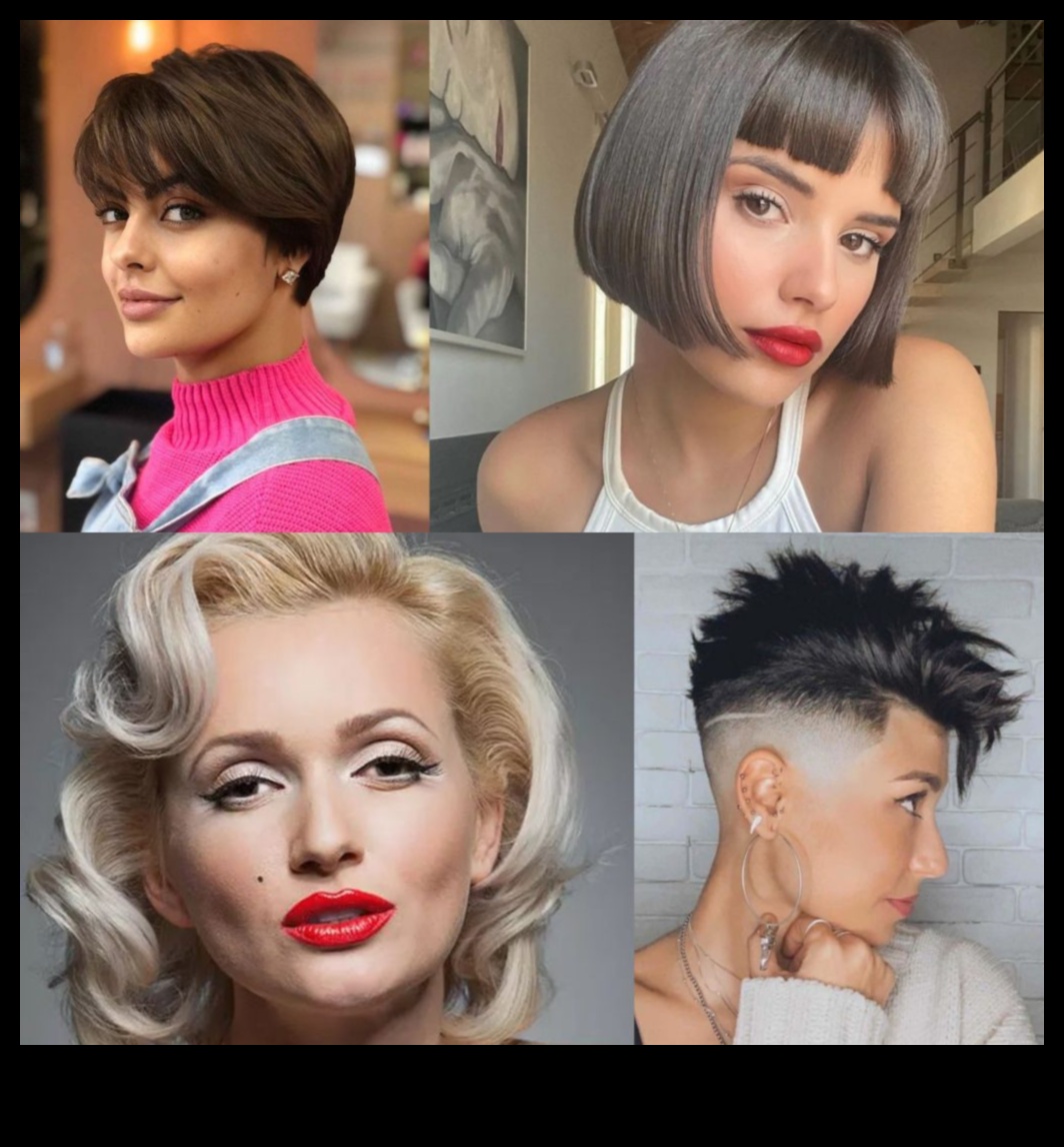 Edgy Elegance: Rocking κοντά κουρέματα με στάση