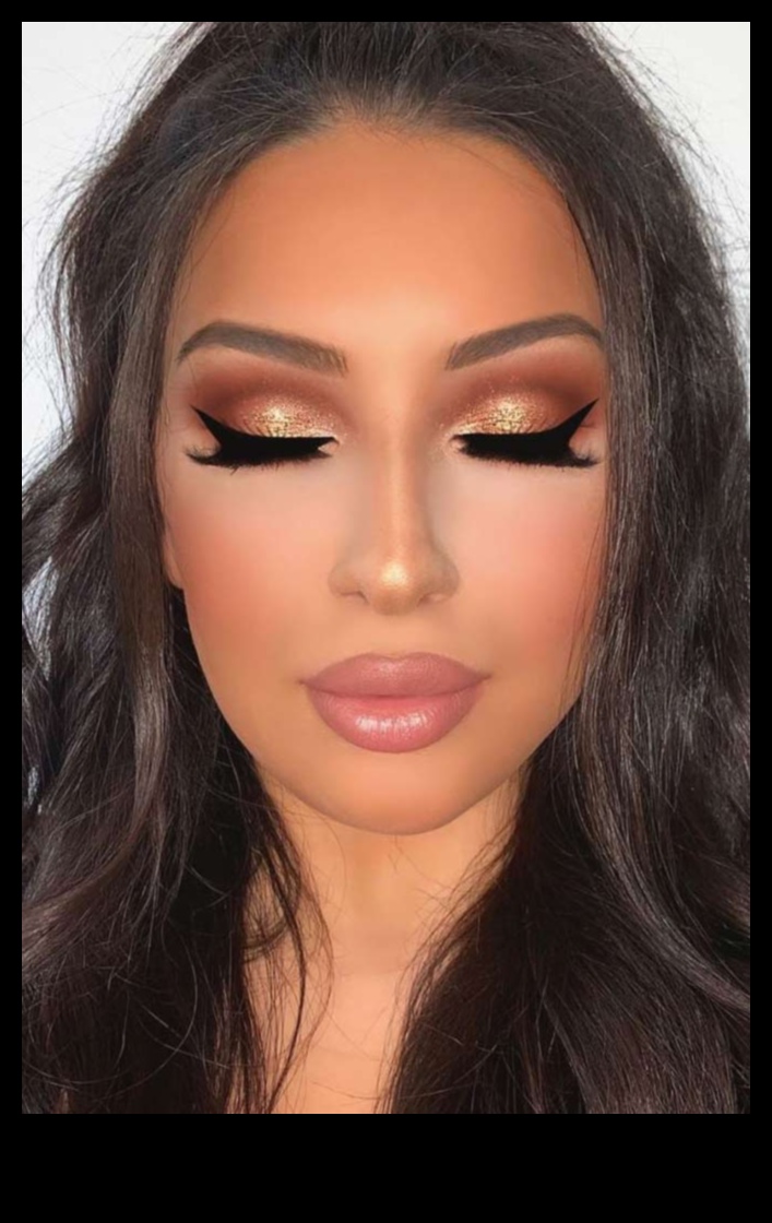 Golden Glam: Αγκαλιάζοντας ζεστούς τόνους στην παλέτα βραδινού μακιγιάζ σας