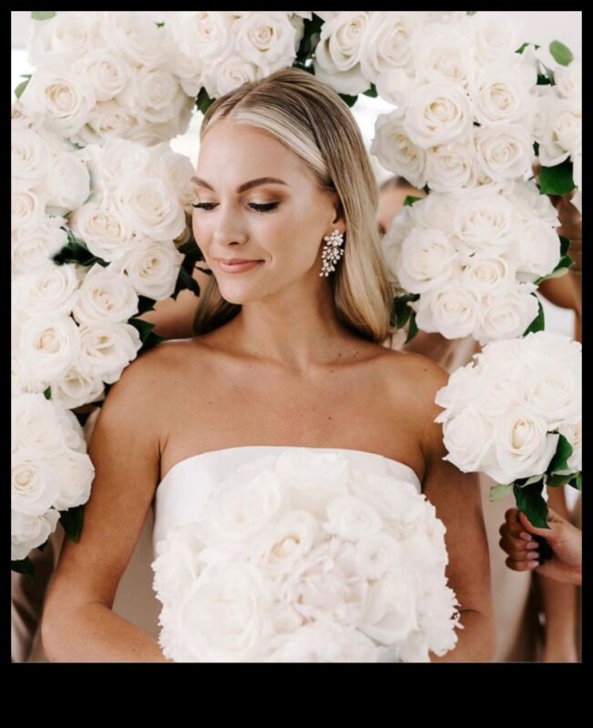 Glamour in White: Ethereal Bridal Beauty